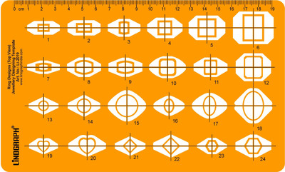 

LINOGRAPH Li-2019 Ring Jewelry Design Template(Pack of 24)