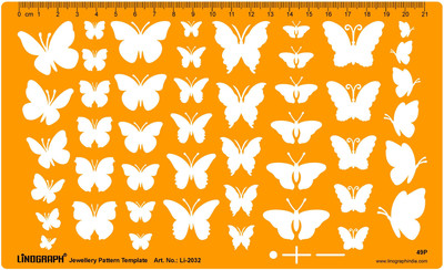 

LINOGRAPH Li-2032 Jewelry Design Template(Pack of 49)