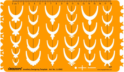 

LINOGRAPH Li-2042 Jewelry Design Template(Pack of 31)