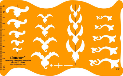 

LINOGRAPH Li-2043 Jewelry Design Template(Pack of 18)