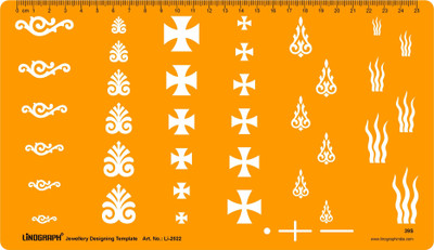 

LINOGRAPH Li-2022 Jewelry Design Template(Pack of 36)