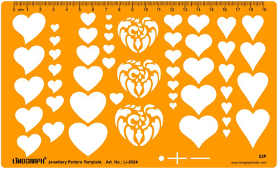 

LINOGRAPH Li-2024 Jewelry Design Template(Pack of 53)