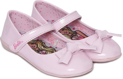 

Barbie Girls Velcro Ballerinas(Pink, Baby pink