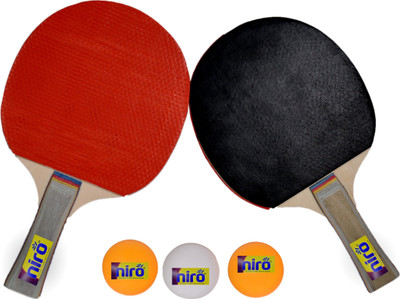 

Niro Table Tennis Set With Two Racquet Three Balls Tennis Kit