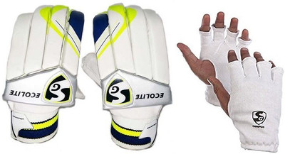 

SG Combo of Two, One Pair 'Ecolite' Batting Glove (Right Handed) and One Pair of 'Campus' Inner Gloves (Men)- Cricket Kit