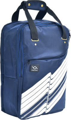 One O One 17 inch Laptop Backpack(Blue, White)