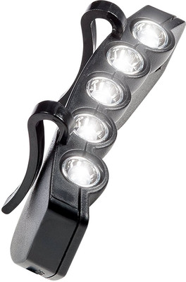 

QUINERGYS ® Dim gray - Cap Light / Head Torch / Head Lamp/Hat Clip Light Lamp LED Headlamp(Dim gray), Black