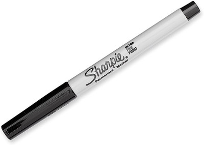 

Sharpie 37001 Permanent Markers, Ultra Fine Point, Black, 12 Count(Set of 12, Black)