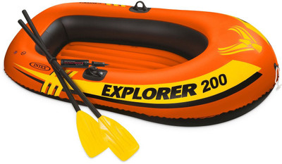 

Intex Explorer 200 Boat Set with Oars & Air pump, 2 Person Boat(Red)