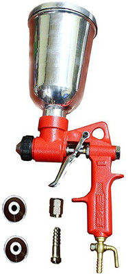 

Air-ga Texture hopper Spray Painting Gun Texture Hopper Spray Painting Gun Heavy Duty A-3-T Air Assisted Sprayer(Red, Silver)