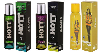 

Hott CALYPSO, INTENSE and Naughty Girl CHARM Perfume - 150 ml(For Men & Women)