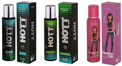 

Hott AQUA, CALYPSO and Naughty Girl ECHO Perfume - 150 ml(For Men & Women)