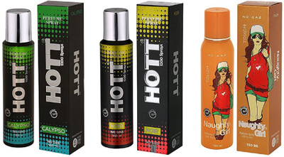 

Hott CALYPSO, NOIR and Naughty Girl TOUCH Perfume - 150 ml(For Men & Women)