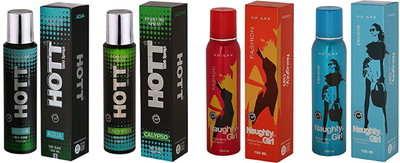 

Hott AQUA, CALYPSO and Naughty Girl FASHION, FEMME Perfume - 150 ml(For Men & Women)