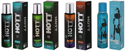 

Hott AQUA, CALYPSO, MUSK and Naughty Girl FEMME Perfume - 150 ml(For Men & Women)