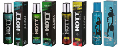 

Hott AQUA, CALYPSO, NOIR and Naughty Girl FEMME Perfume - 150 ml(For Men & Women)