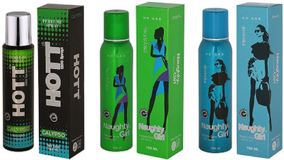 

Hott CALYPSO, CRYSTAL and Naughty Girl FEMME Perfume - 150 ml(For Men & Women)