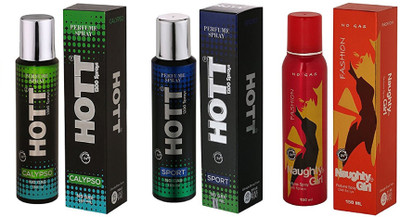 

Hott CALYPSO, SPORT and Naughty Girl FASHION Perfume - 150 ml(For Men & Women)