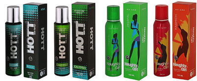 

Hott AQUA, CALYPSO and Naughty Girl CRYSTAL, FASHION Perfume - 150 ml(For Men & Women)