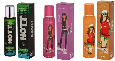

Hott CALYPSO and Naughty Girl ECHO, TOUCH Perfume - 150 ml(For Men & Women)