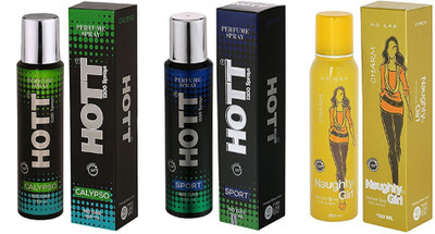 

Hott CALYPSO, SPORT and Naughty Girl CHARM Perfume - 150 ml(For Men & Women)