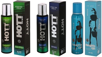 

Hott CALYPSO, SPORT and Naughty Girl FEMME Perfume - 150 ml(For Men & Women)