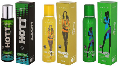 

Hott CALYPSO,CHARM and Naughty Girl CRYSTAL Perfume - 150 ml(For Men & Women)