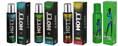

Hott AQUA, CALYPSO, NOIR and Naughty Girl CRYSTAL Perfume - 150 ml(For Men & Women)