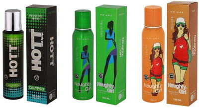 

Hott CALYPSO, CRYSTAL and Naughty Girl TOUCH Perfume - 150 ml(For Men & Women)