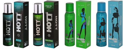 

Hott AQUA, CALYPSO and Naughty Girl CRYSTAL, FEMME Perfume - 150 ml(For Men & Women)