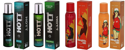 

Hott AQUA, CALYPSO and Naughty Girl FASHION, TOUCH Perfume - 150 ml(For Men & Women)