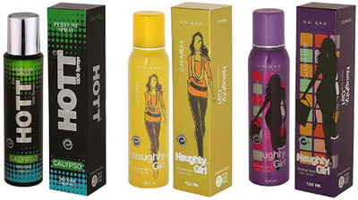 

Hott CALYPSO, CHARM and Naughty Girl SUMMER Perfume - 150 ml(For Men & Women)