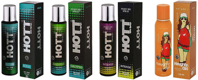 

Hott AQUA, CALYPSO, INTENSE and Naughty Girl TOUCH Perfume - 150 ml(For Men & Women)