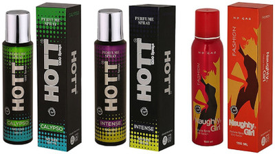 Hott CALYPSO, INTENSE and Naughty Girl FASHION Perfume - 150 ml(For Men & Women)