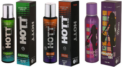 

Hott CALYPSO, MUSK and Naughty Girl SUMMER Perfume - 150 ml(For Men & Women)