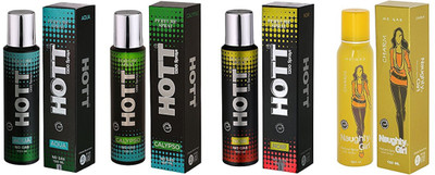 

Hott AQUA, CALYPSO, NOIR and Naughty Girl CHARM Perfume - 150 ml(For Men & Women)
