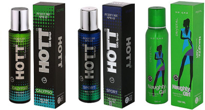 

Hott CALYPSO, SPORT and Naughty Girl CRYSTAL Perfume - 150 ml(For Men & Women)