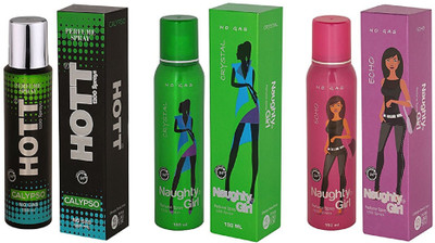 

Hott CALYPSO, CRYSTAL and Naughty Girl ECHO Perfume - 150 ml(For Men & Women)