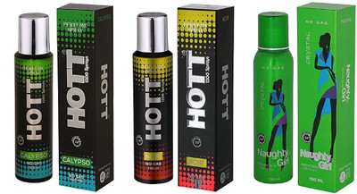 Hott CALYPSO, NOIR, CRYSTAL Perfume - 150 ml(For Men & Women)
