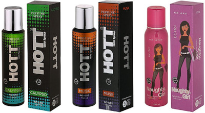

Hott CALYPSO, MUSK and Naughty Girl ECHO Perfume - 150 ml(For Men & Women)