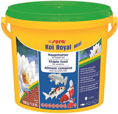 

ROYAL PET Sera Koi Royal Medium 900g/2 lb (Koi Pond Fish Food | MADE IN GERMANY) | Staple Food For Small Koi | Strengthens The Immune System With 4% Wheat Germ For Optimal Development | 900 g Dry Fish Food
