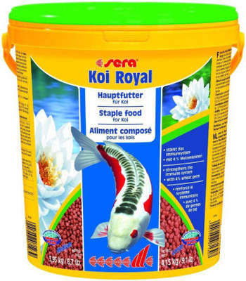 

ROYAL PET Sera Koi Royal Medium 3.95kg/8.7lb (Koi Pond Fish Food | MADE IN GERMANY) | Staple Food For Small Koi | Strengthens The Immune System With 4% Wheat Germ For Optimal Development | 3.95 kg Dry Fish Food