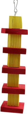 

Winkh Block Ladder - Yellow & Red Wooden Chew Toy For Bird