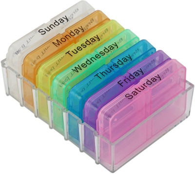 

Shintop Weekly Pill Box(Multicolor)