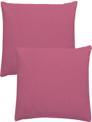 AVI Microfibre Solid Cushion Pack of 2(Maroon)