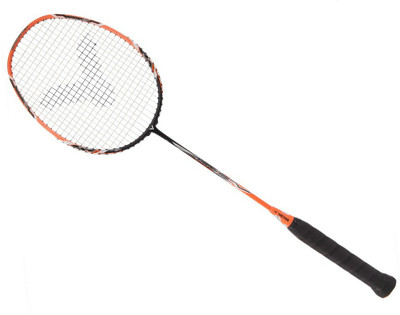 

Victor Arrow Power 6000 Badminton racket tension upto 35lbs (3U) Orange Strung Badminton Racquet(G5 - 3 Inches, 89 g)