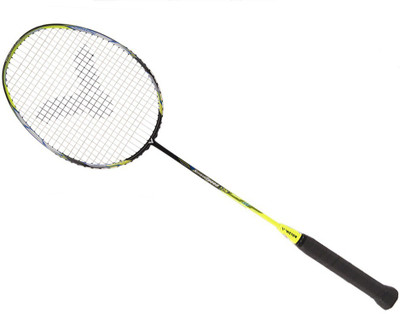 

Victor Arrow Speed 12 New Badminton racket tension upto 33lbs (4U) Multicolor Strung Badminton Racquet(G5 - 3 Inches, 85 g)