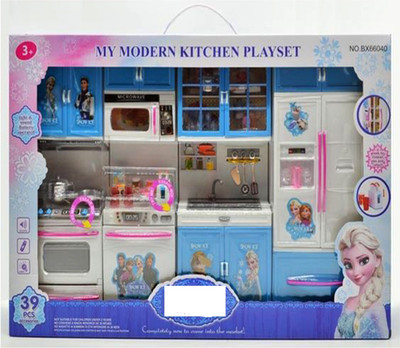 

Grab Offers Luxury Battery Operated Super Large Kitchen Size PlaySet with Light and Cooking Sound Toy for Kids. (Colours and Design May Vary.)