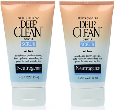 

Neutrogena Oil-Free Deep Clean Gentle Scrub, 4.2 Ounce (Pack of 2) Scrub(125)