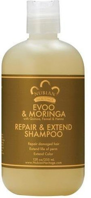 

Nubian Heritage Shampoo Evoo And Moringa Repair And Extend(354.89 ml)